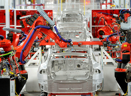 Tesla Model S – Production Assembly Line